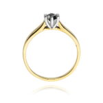 Inel Aur 14K W222B Diamant Negru 0.30ct - Imagine 3