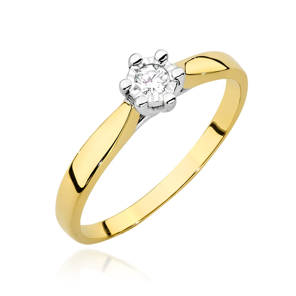 W0222.Z3.DIW_.14_1.jpg Inel Aur 14K W0222BT Diamant 0.08ct - Imagine 1