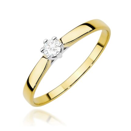 Inel Aur 14K cu Diamant de Laborator 0.20 ct