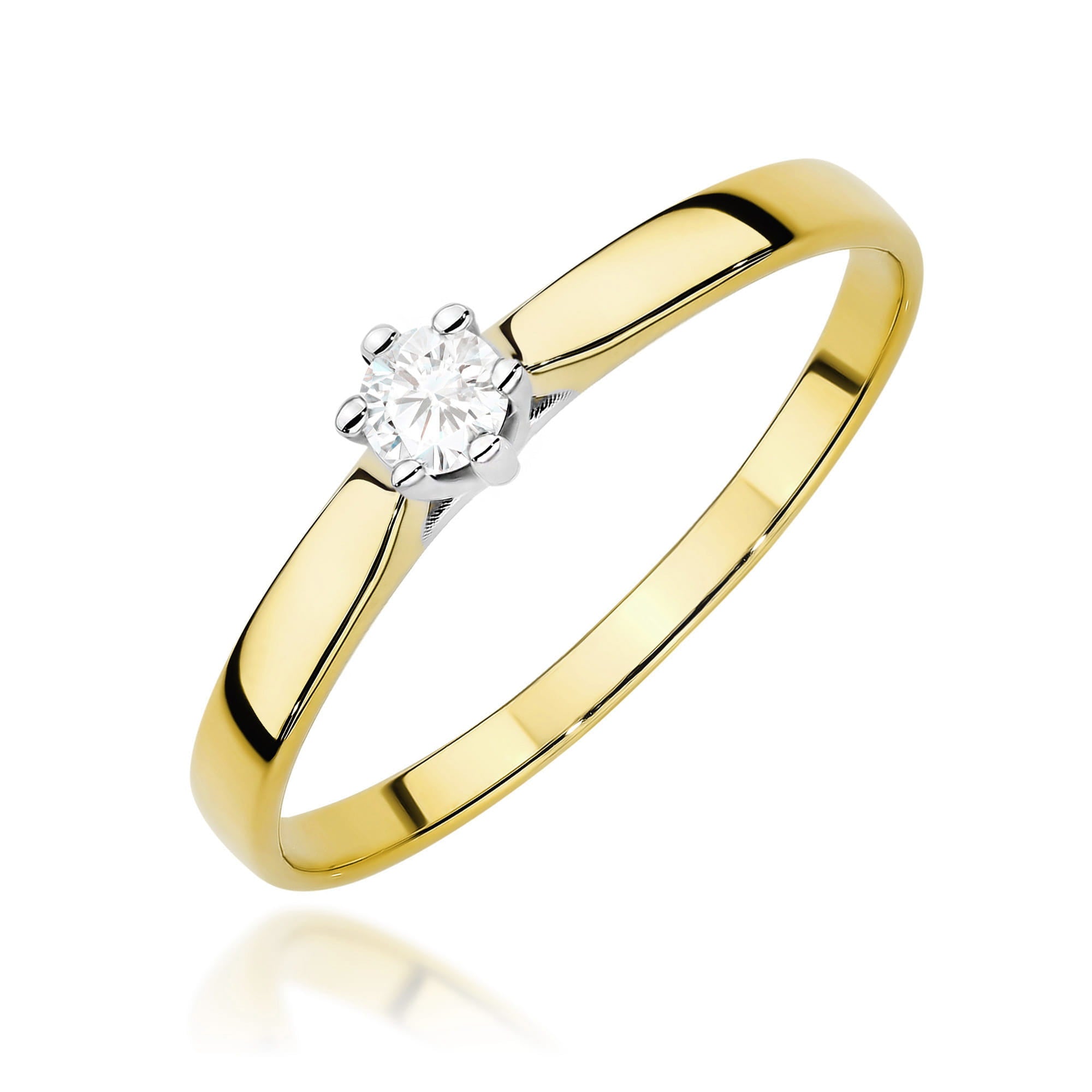 W0222.Z3.LDW_.07_1.jpg Inel Aur 14K cu Diamant de Laborator 0.20 ct - Imagine 1