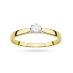 Inel Aur 14K cu Diamant de Laborator 0.20 ct - Imagine 4