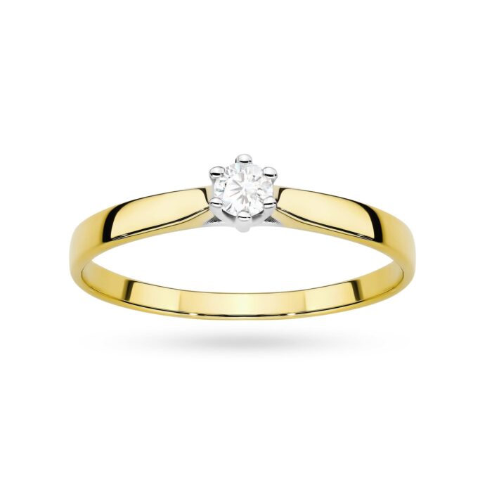 Inel Aur 14K cu Diamant de Laborator 0.20 ct - Imagine 4