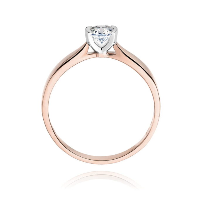 Inel Aur 14K W0223 Diamant Crescut în Laborator 0.25ct - Imagine 7