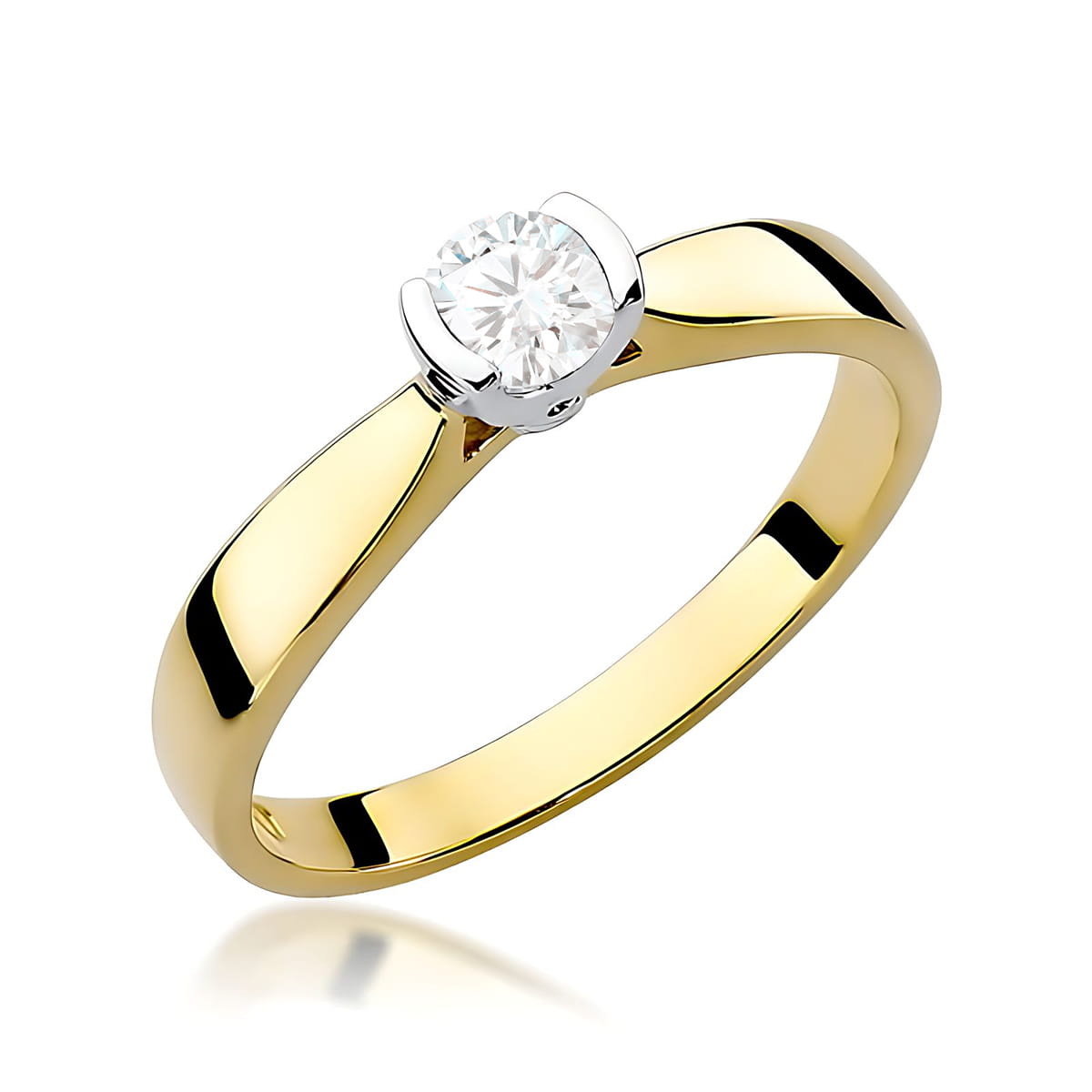 W0223.Z3.LDW_.03_1.jpg Inel Aur 14K W0223 Diamant Crescut în Laborator 0.25ct - Imagine 1