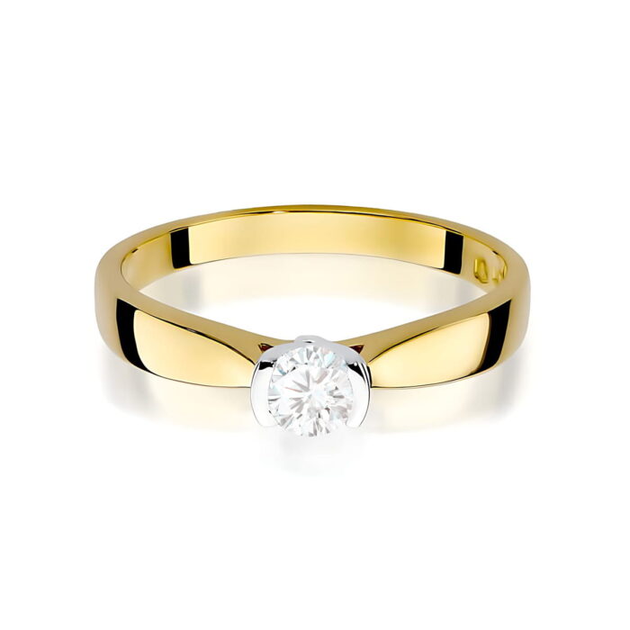Inel Aur 14K W0223 Diamant Crescut în Laborator 0.25ct - Imagine 2