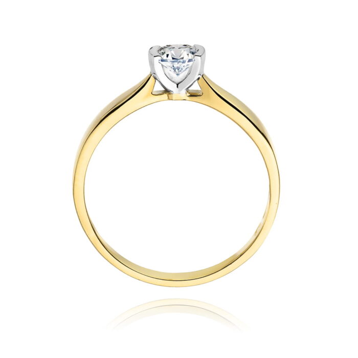 Inel Aur 14K W0223 Diamant Crescut în Laborator 0.25ct - Imagine 3