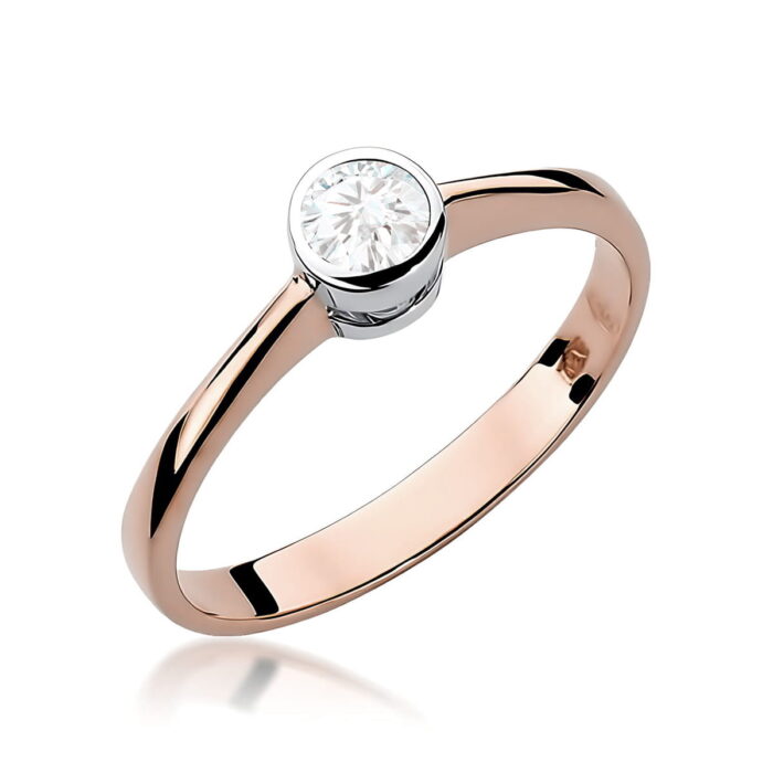 Inel Aur 14K W0224 Diamant Cultivat 0.25ct - Imagine 5