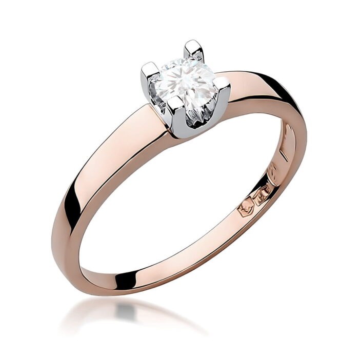 Inel Aur 14K W0225 Diamant Cultivat 0.30ct - Imagine 5