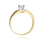 Inel Aur 14K W0225 Diamant Cultivat 0.30ct - Imagine 3