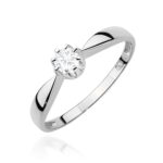 Inel Aur 14K cu Diamant de Laborator 0.15 ct - Imagine 5