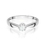 Inel Aur 14K cu Diamant de Laborator 0.15 ct - Imagine 6