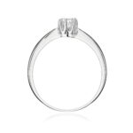 Inel Aur 14K cu Diamant de Laborator 0.15 ct - Imagine 7