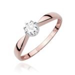 Inel Aur 14K cu Diamant de Laborator 0.15 ct - Imagine 8