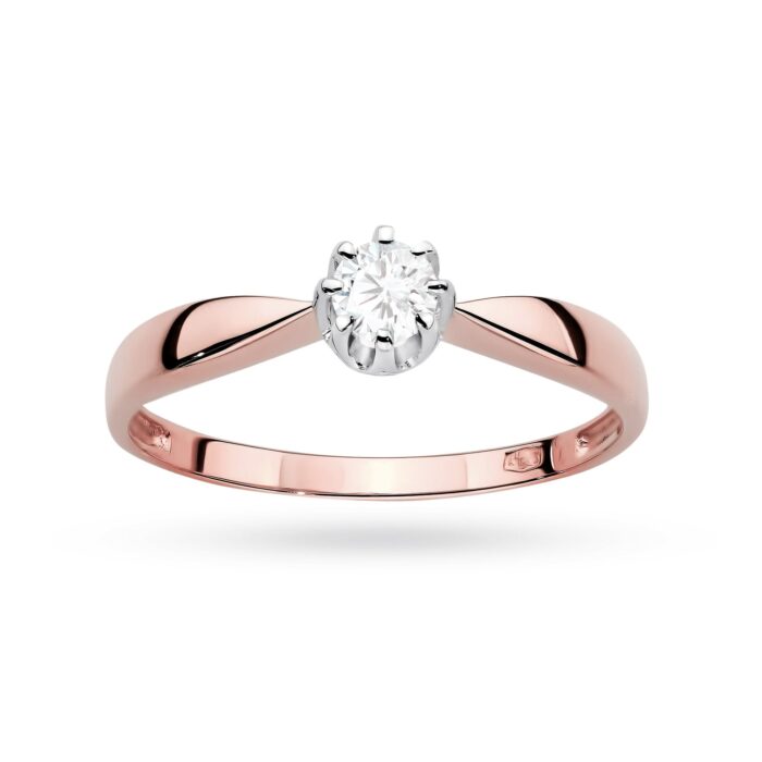 Inel Aur 14K cu Diamant de Laborator 0.15 ct - Imagine 11