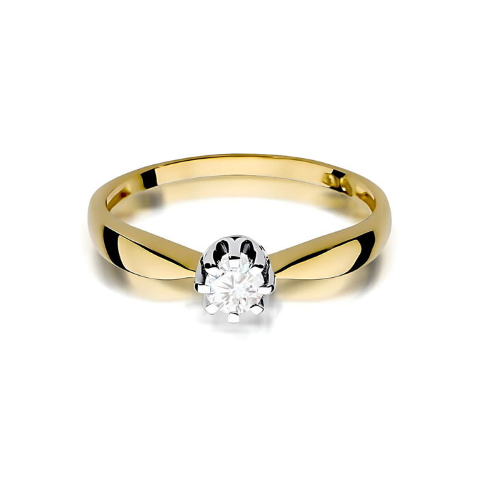 Inel Aur 14K W0228 Diamant Crescut în Laborator 0.20ct - Imagine 2
