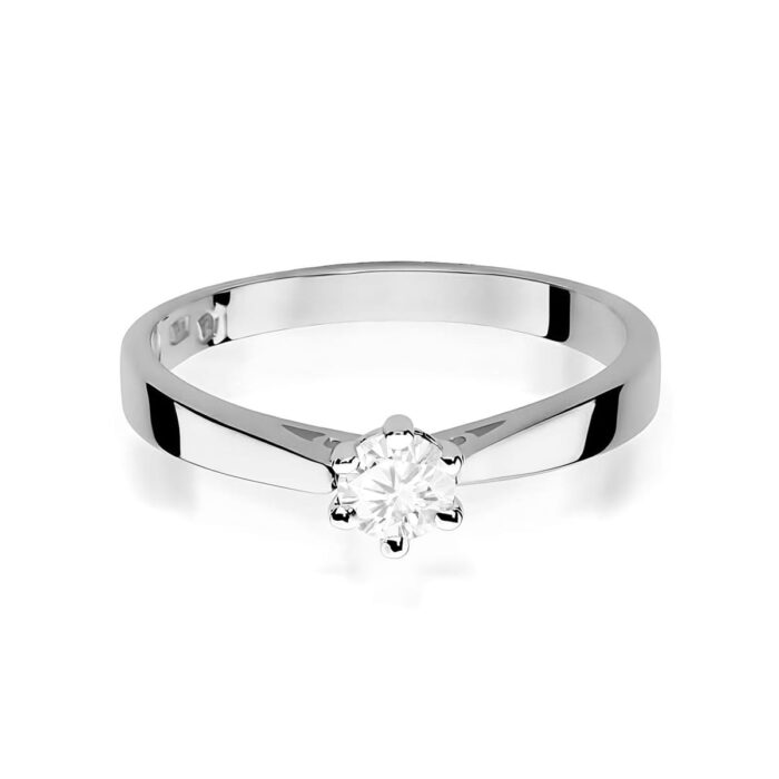Inel Aur 14K W0229 Diamant Cultivat 0.20ct - Imagine 10