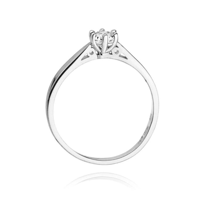 Inel Aur 14K W0229 Diamant Cultivat 0.20ct - Imagine 11