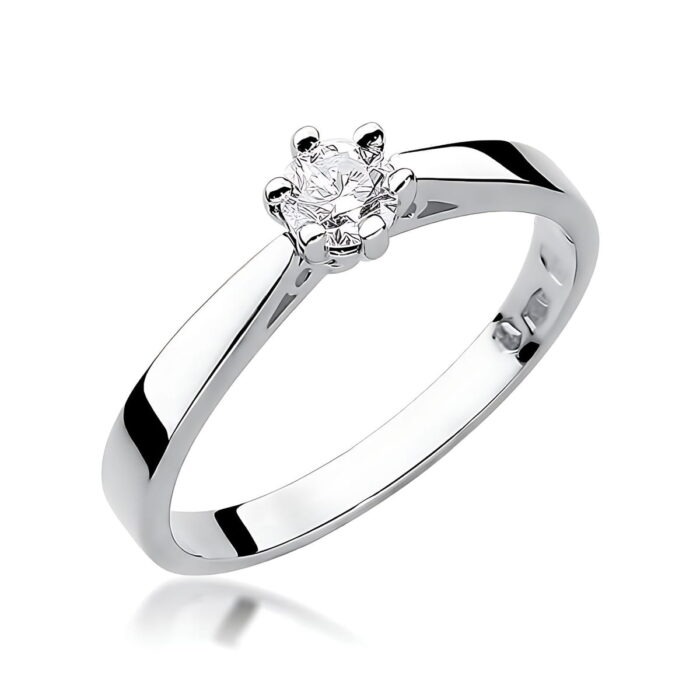 Inel Aur 14K W229B Diamant Crescut în Laborator 0.25ct - Imagine 7