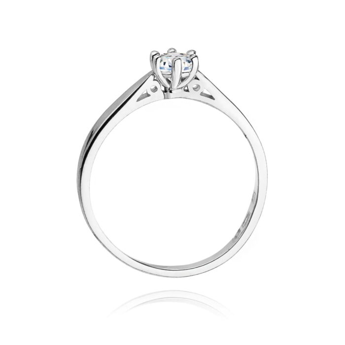 Inel Aur 14K W229B Diamant Crescut în Laborator 0.25ct - Imagine 9