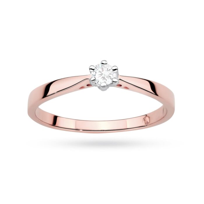 Inel Aur 14K cu Diamant de Laborator 0.10 ct - Imagine 12