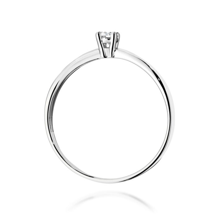 Inel Aur 14K cu Diamant de Laborator 0.10 ct - Imagine 7