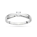 Inel Aur 14K cu Diamant de Laborator 0.10 ct - Imagine 8