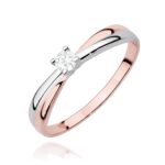 Inel Aur 14K cu Diamant de Laborator 0.10 ct - Imagine 9