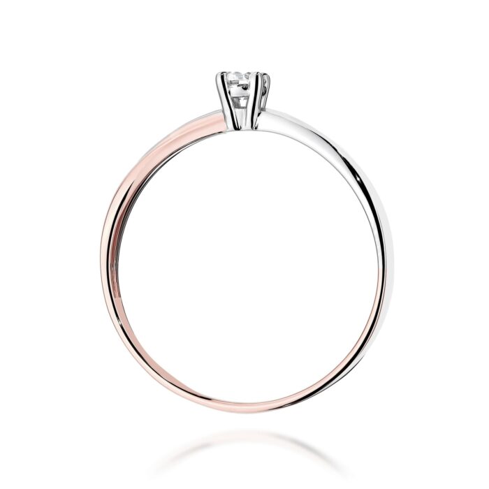 Inel Aur 14K cu Diamant de Laborator 0.10 ct - Imagine 11