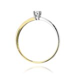 Inel Aur 14K cu Diamant de Laborator 0.10 ct - Imagine 3