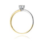 Inel Aur 14K W0231 Diamant Cultivat 0.30ct - Imagine 3