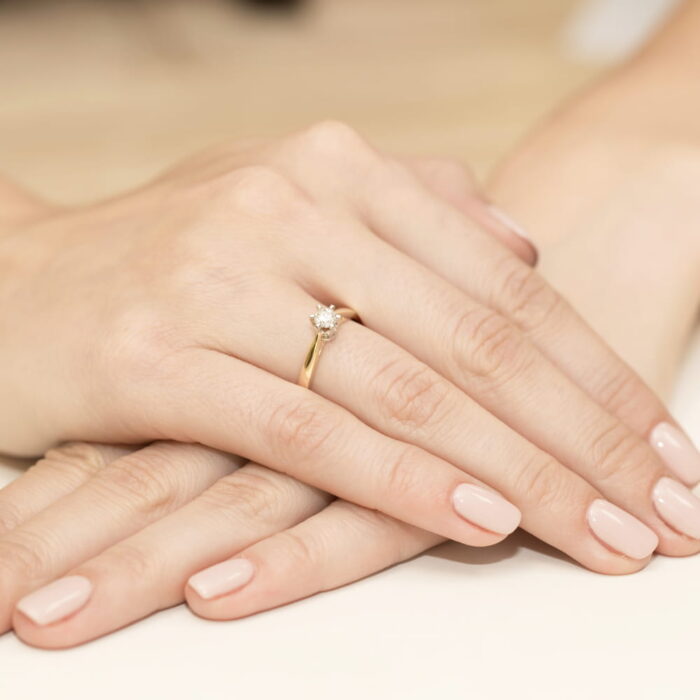 Inel Aur 14K W234 Diamant 0.30ct - Imagine 4