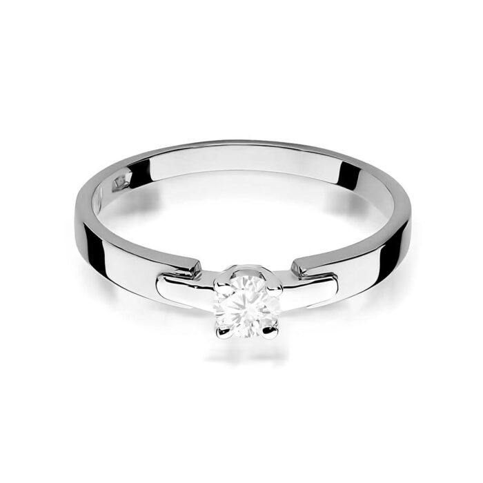 Inel Aur 14K W0241 Diamant Cultivat 0.20ct - Imagine 10