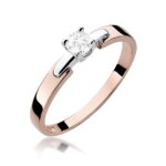 Inel Aur 14K W0241 Diamant Cultivat 0.20ct - Imagine 5