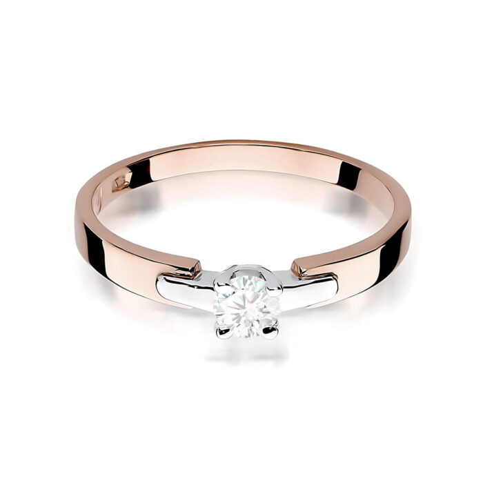 Inel Aur 14K W0241 Diamant Cultivat 0.20ct - Imagine 6