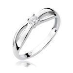 Inel Aur 14K W0248 Diamant Cultivat 0.10ct - Imagine 9