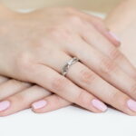 Inel Aur 14K W0248 Diamant Cultivat 0.10ct - Imagine 12