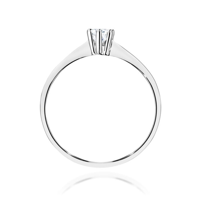 Inel Aur 14K cu Diamant de Laborator 0.15 ct - Imagine 7