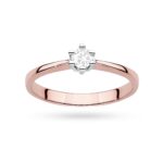 Inel Aur 14K cu Diamant de Laborator 0.15 ct - Imagine 12