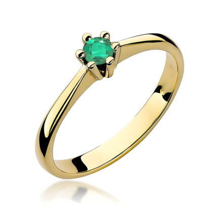 Inel Aur 14K cu Smarald 0.30 ct