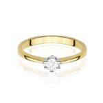 Inel Aur 14K cu Diamant de Laborator 0.15 ct