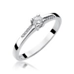 Inel Aur 14K cu Diamante 0.19 ct - Imagine 5