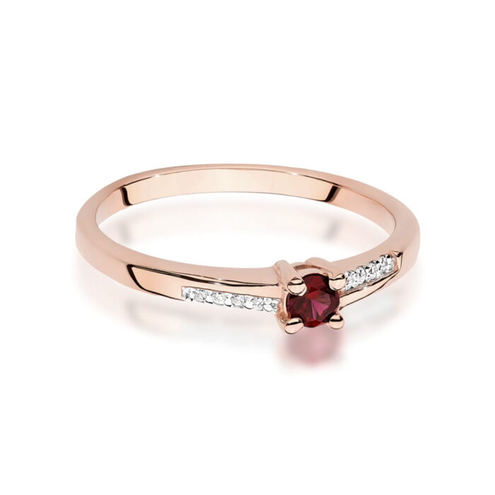 Inel Aur 14K W0258 Rubin 0.15ct - Imagine 6