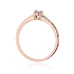 Inel Aur 14K cu Tanzanit 0.15 ct si Diamante 0.04 ct - Imagine 11