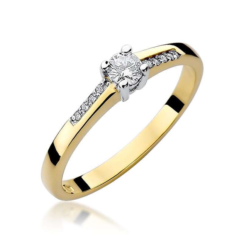 W0258.Z3.DIW_.01_1.jpg Inel Aur 14K cu Diamante 0.19 ct - Imagine 1