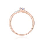 Inel Aur 14K cu Tanzanit 0.15 ct si Diamante 0.04 ct - Imagine 7