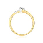 Inel Aur 14K cu Diamant 0.10 ct - Imagine 3