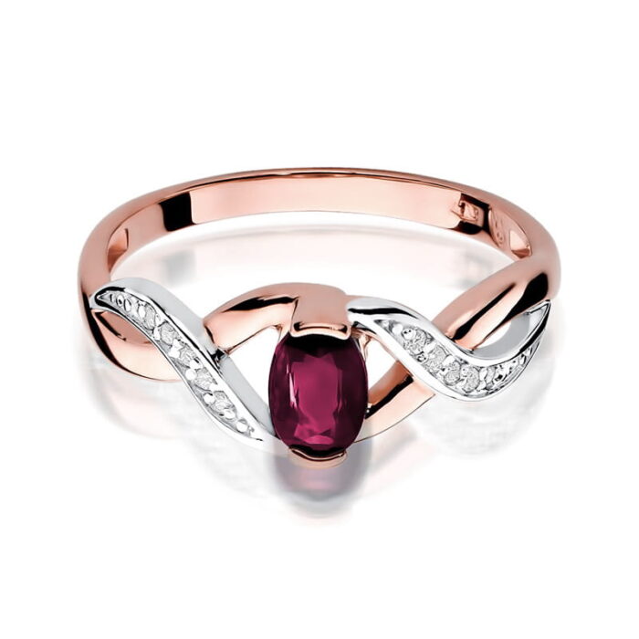 Inel Aur 14K cu Rubin 0.60 ct - Imagine 9