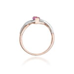 Inel Aur 14K W028 Safir Roz 0.45ct - Imagine 7