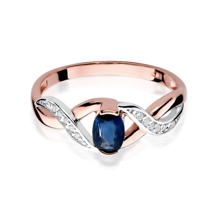 Inel Aur 14K cu Safir 0.70 ct - Imagine 9
