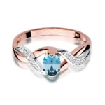 Inel Aur 14K cu Topaz 0.50 ct - Imagine 9